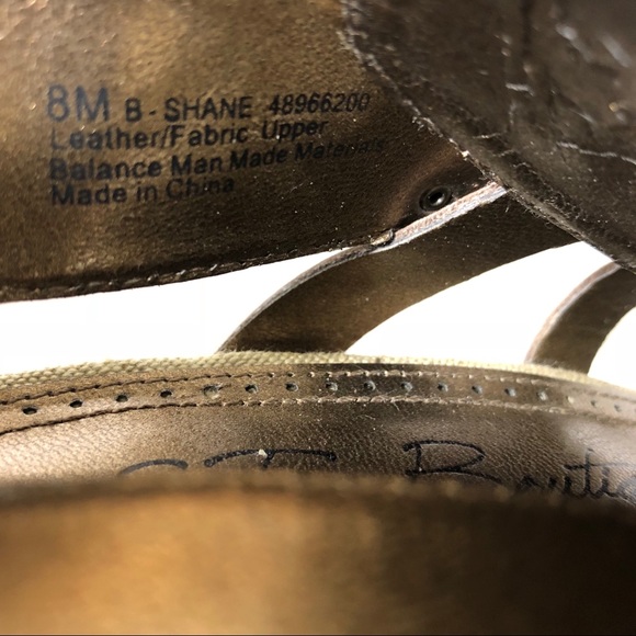 FIRM Sam Edelman Shane Strap Sandal Brown Heel - Picture 7 of 8